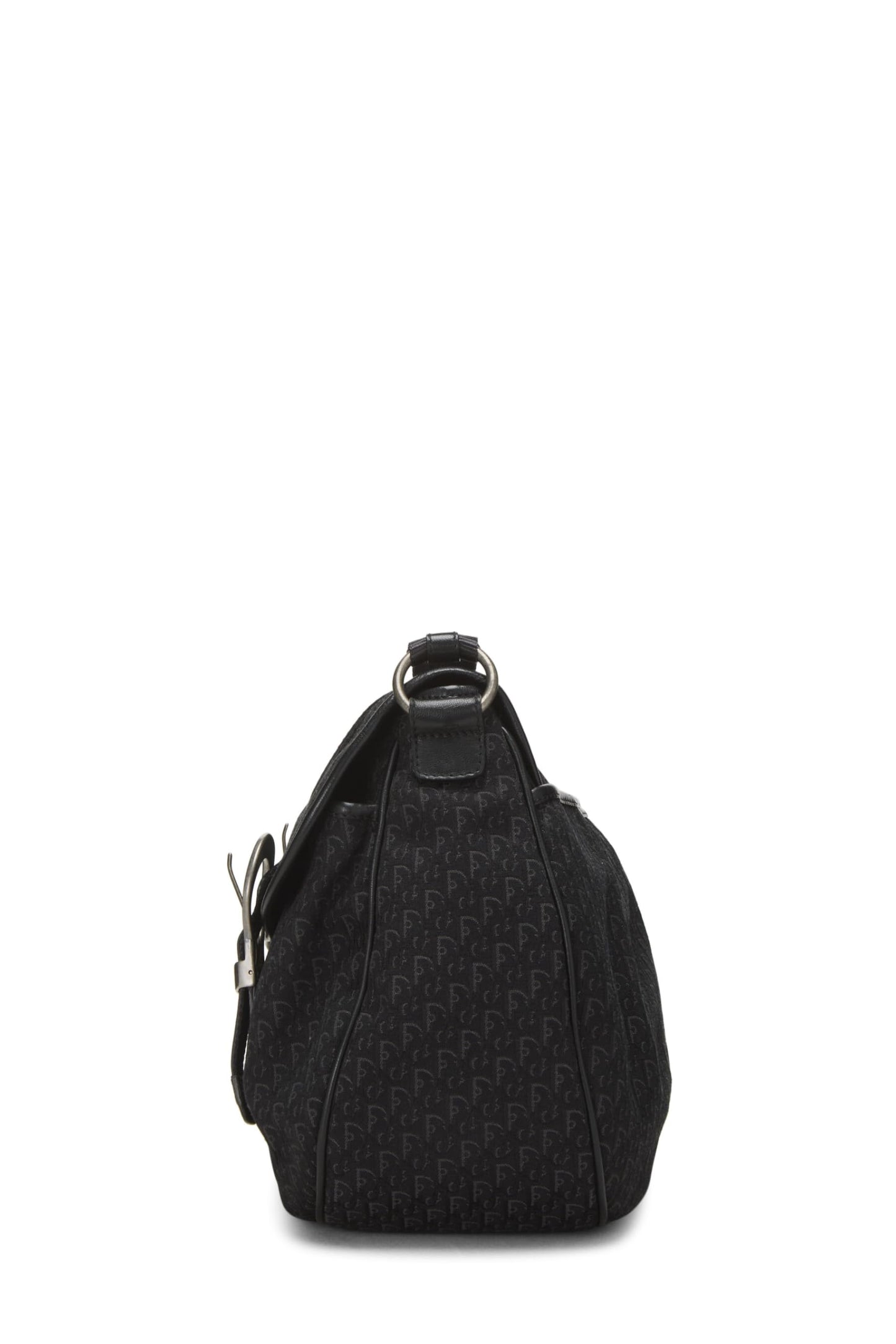 Dior, Pre-Loved Black Trotter Canvas Messenger Bag, Black