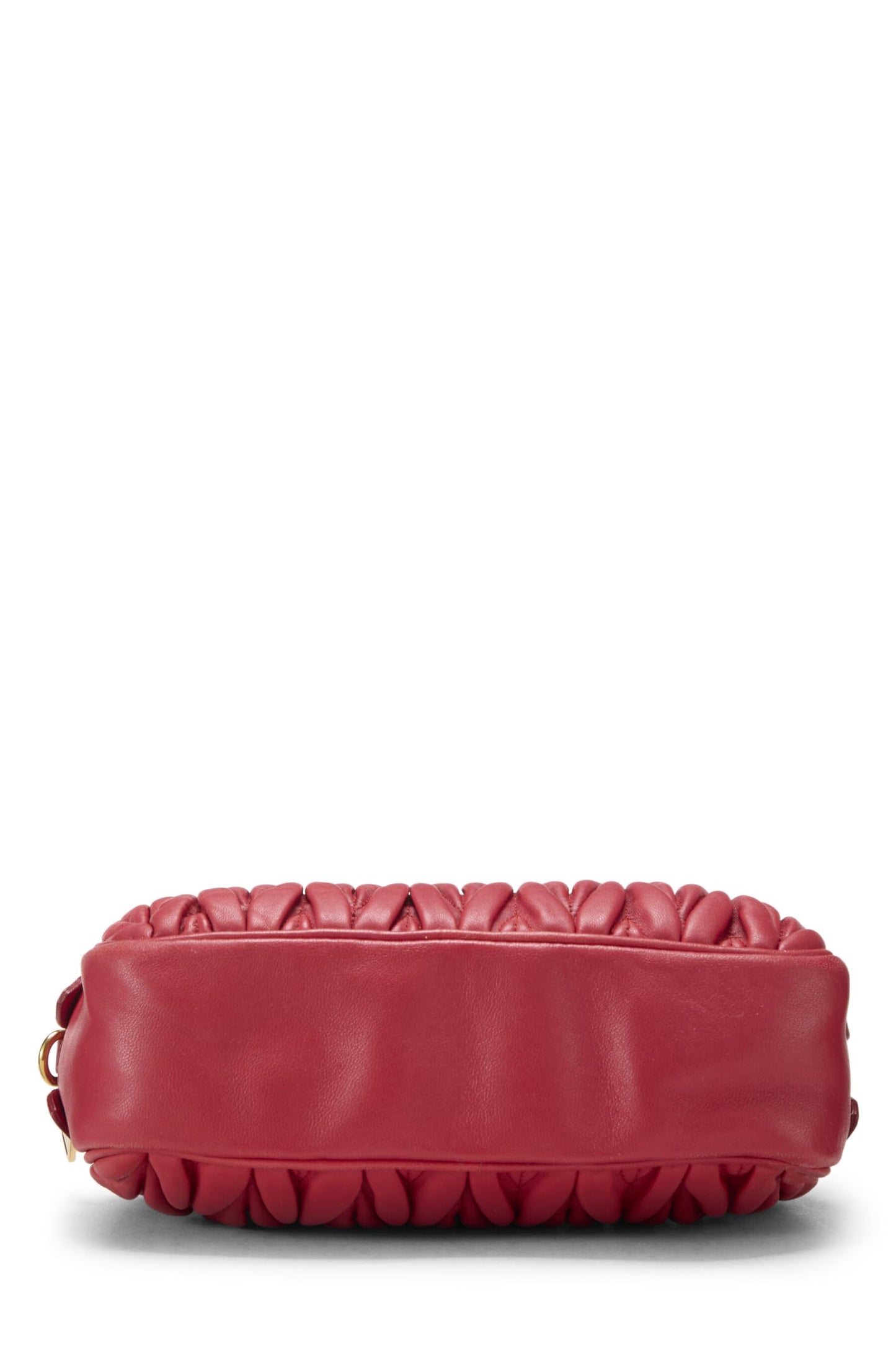 Miu Miu, Pre-Loved Red Nappa Double Zip Camera Crossbody Bag, Red