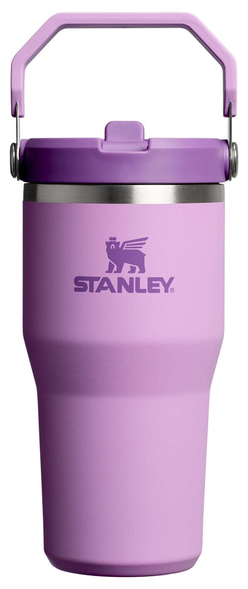 Stanley IceFlow 2.0 Flip Straw Tumbler with Handle 20 oz | Twist On Lid and Flip Up Straw | Leak Resistant Water Bottle | Insulated Stainless Steel | BPA-Free | Lilac