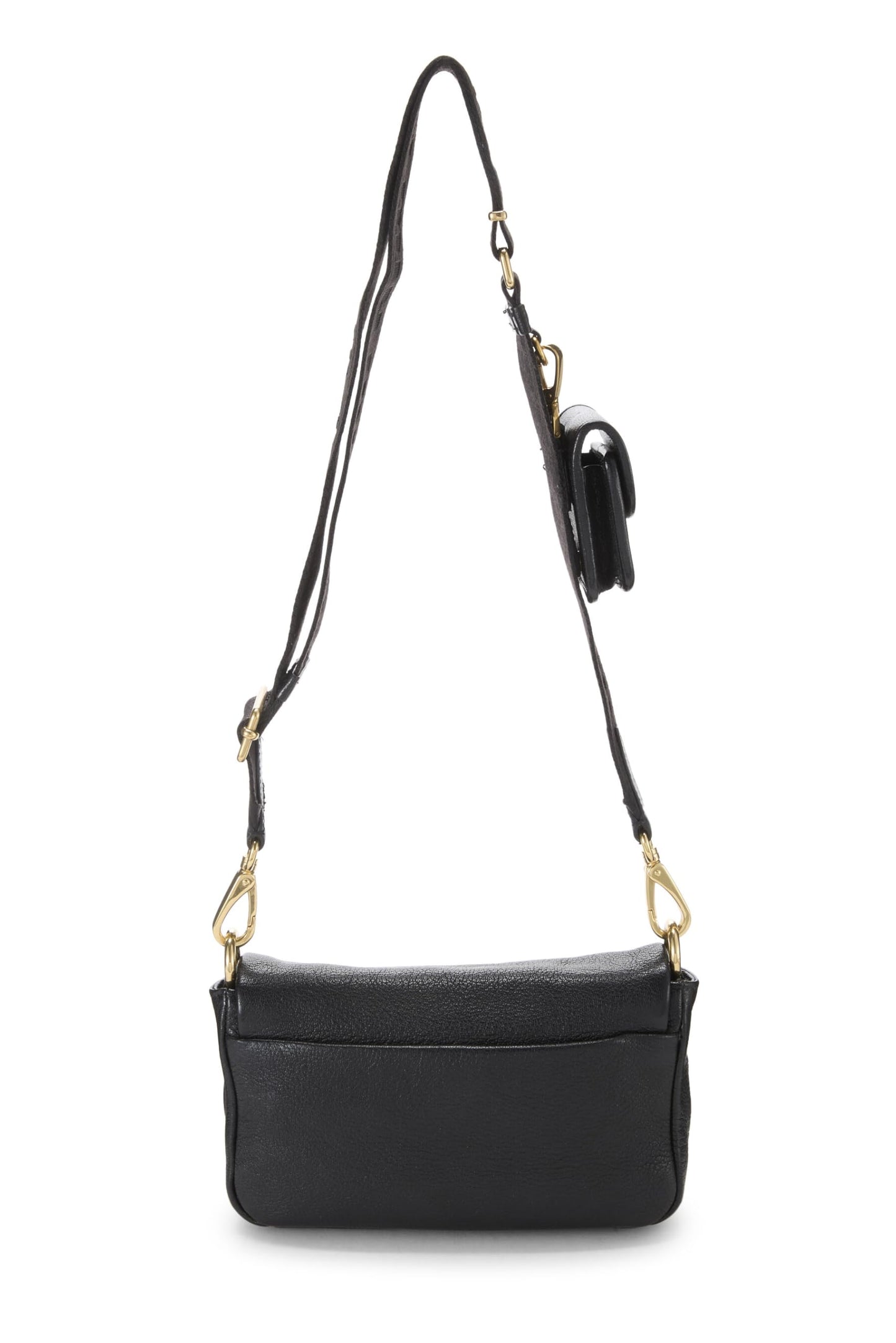 Miu Miu, Pre-Loved Black Calfskin Crossbody Bag, Black