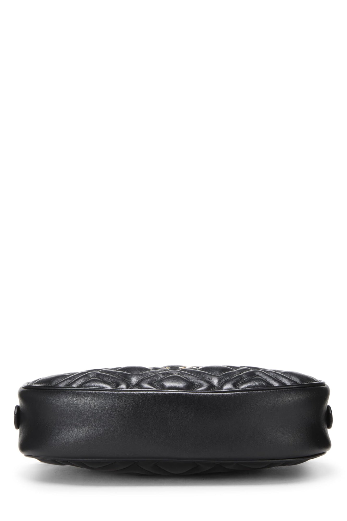 Miu Miu, Pre-Loved Black Calfskin Diamond Quilted Shoulder Bag, Black