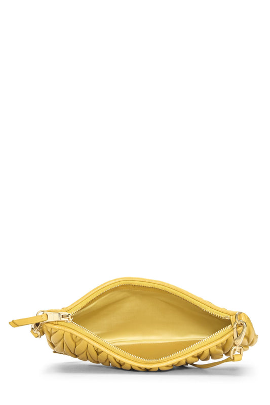 Miu Miu, Pre-Loved Yellow Nappa Crossbody, Yellow