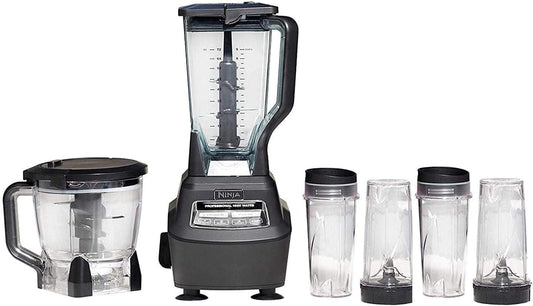 BL770 Mega Kitchen System, 1500W, 72-oz Pitcher, 64-oz. Processor Bowl, (4) Four 16-oz. To-Go Cups Nin