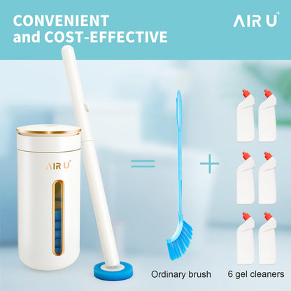 48 Count Disposable Toilet Brush Heads, Toilet Bowl Wand Refills for Toilet and Bathroom Cleaning, Not Suitable for Electric Toilet Brushes