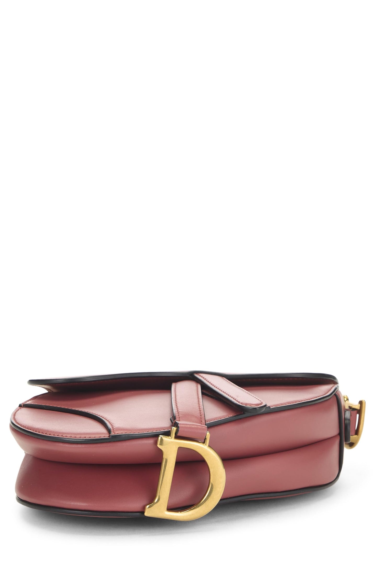 Dior, Pre-Loved Pink Calfskin Saddle Bag Mini NM, Pink