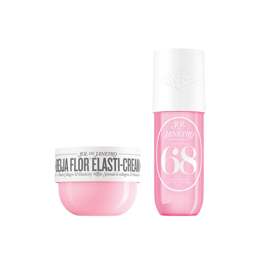 SOL DE JANEIRO Collagen Boosting Beija Flor Elasti-Cream & Cheirosa '68 Hair and Body Fragrance Mist Duo, Amazon Exclusive