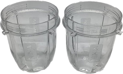 Genuine Nutri Ninja 12oz Tritan Cup for BL451 BL455 BL481 BL486 BL491 BL492 BL642 BL682 BL685 BL682 BL687 BL2013 NN100 Blender, 2-Pack