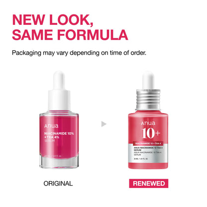 Anua Pink Serum Duo for Korean Glass Skin:10% Niacinamide + 4% Tranexamic Acid Serum & Peach 70 Niacinamide Serum for Dull Skin, Skin Barrier, Fragrance-Free, Korean Skincare