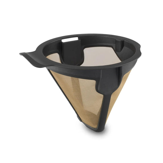Ninja Coffee Permanent Filter for Hot and Cold Brewed System, for Coffee Grounds, Gold Tone Filter, Compatible with CP307, 119KKWCP30
