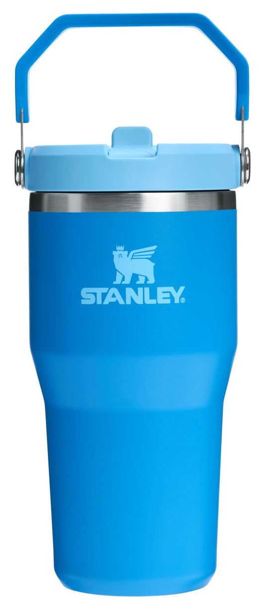Stanley IceFlow 2.0 Flip Straw Tumbler with Handle 20 oz | Twist On Lid and Flip Up Straw | Leak Resistant Water Bottle | Insulated Stainless Steel | BPA-Free | Azure