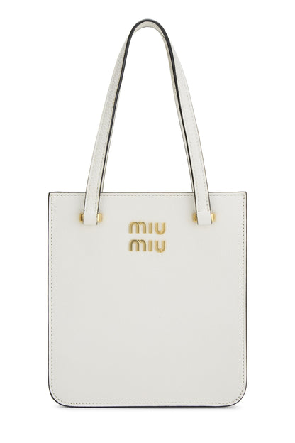 Miu Miu, Pre-Loved White Calfskin Handbag Small, White
