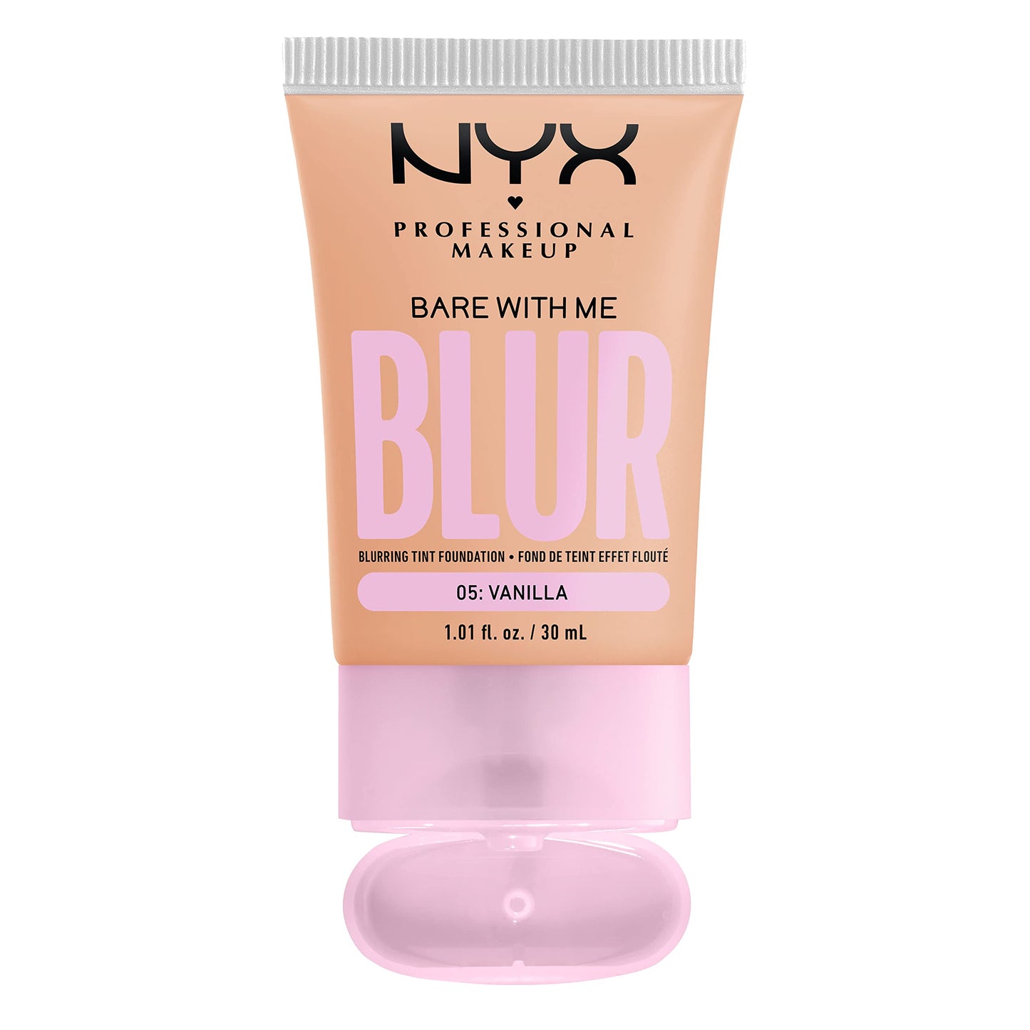 NYX PROFESSIONAL MAKEUP Bare With Me Blur Skin Tint Foundation Make Up with Matcha, Glycerin & Niacinamide - Vanilla