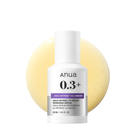Anua Retinol Serum for Anti-Aging, Textured skin | 0.3% Retinol, 5% Niacinamide, 20+Soothing Ingredients Gentle for Beginner (30ml /1.01 fl.oz.)