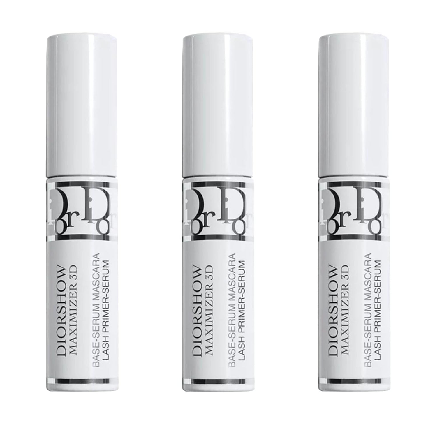 Dior Diorshow Maximizer 3D Triple Volume Plumping Lash Primer Travel Size (White, 3 pack)