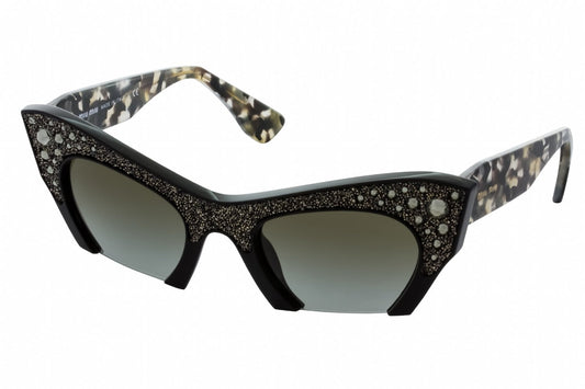 Sunglasses Miu Miu 02QS Black Cat-eye