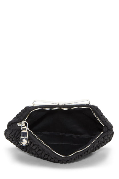Miu Miu, Pre-Loved Black Nylon Pouch, Black