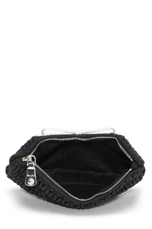 Miu Miu, Pre-Loved Black Nylon Pouch, Black