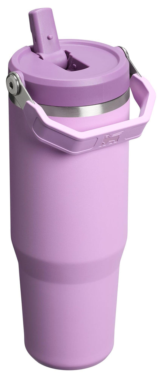 Stanley IceFlow 2.0 Flip Straw Tumbler with Handle 30 oz | Twist On Lid and Flip Up Straw | Leak Resistant Water Bottle | Insulated Stainless Steel | BPA-Free | Lilac