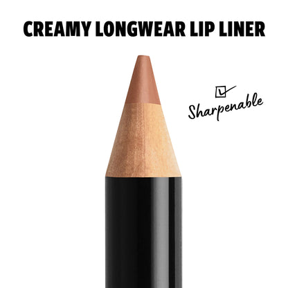 NYX PROFESSIONAL MAKEUP Slim Lip Pencil, Long-Lasting Creamy Lip Liner - Natural