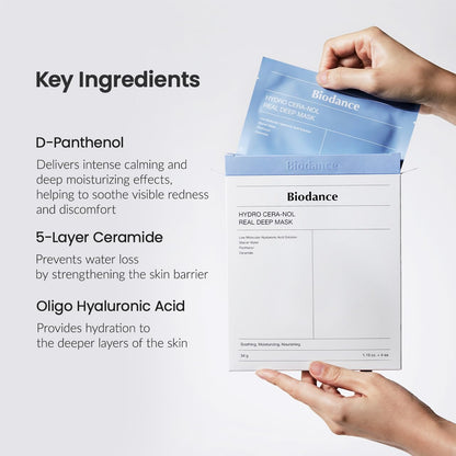 BIODANCE Cera-nol Day & Night Gel Duo: Hydro Cera-nol Real Deep Mask & Cera-nol Gel Toner Pads