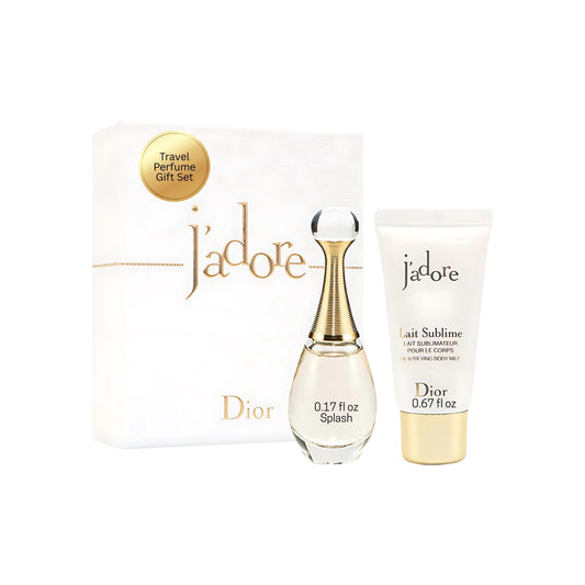 Dior J'adore Perfume for Women Mini Fragrance Gift Set EDP & Body Lotion Duo Travel Set