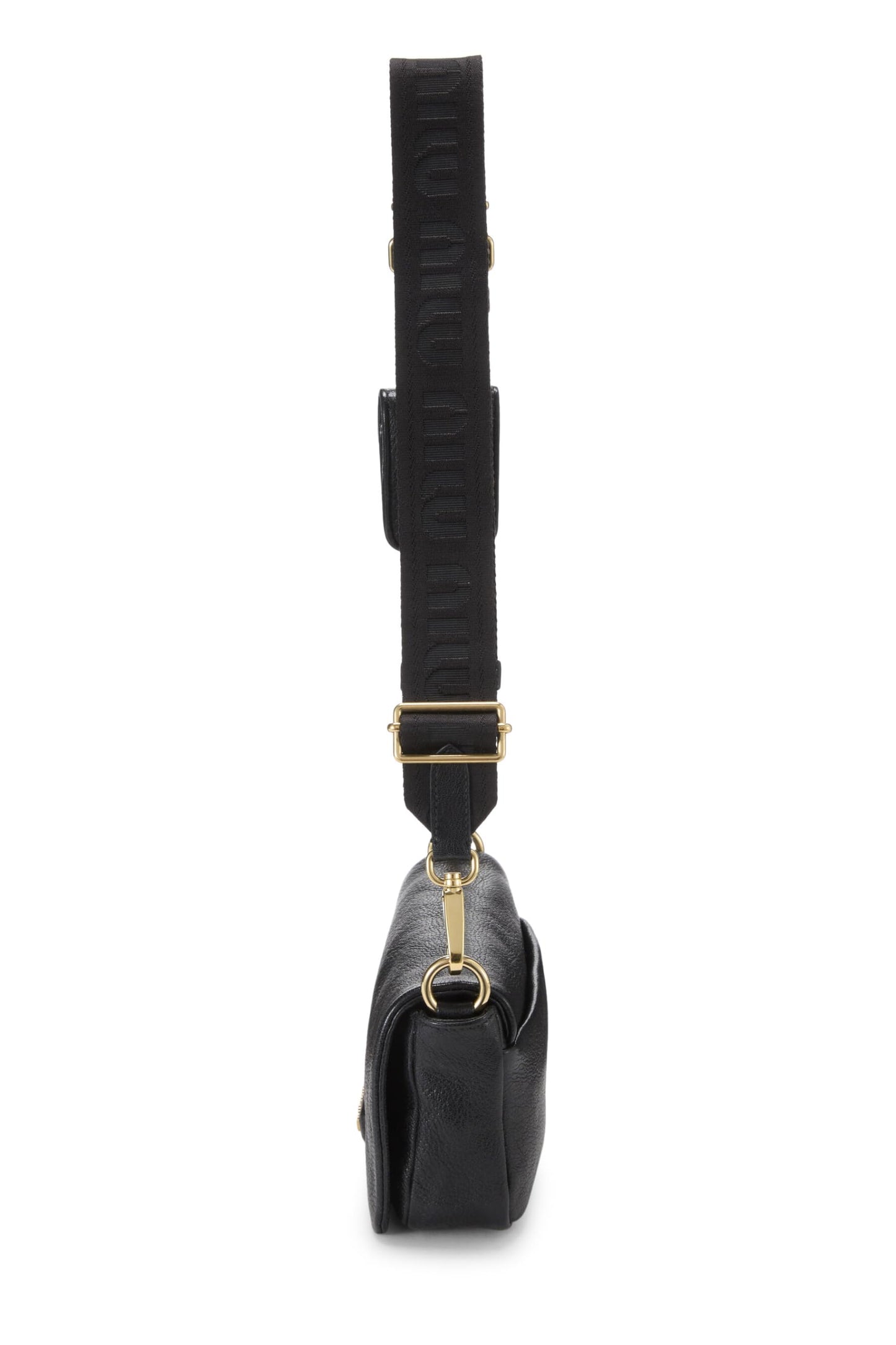 Miu Miu, Pre-Loved Black Calfskin Crossbody Bag, Black
