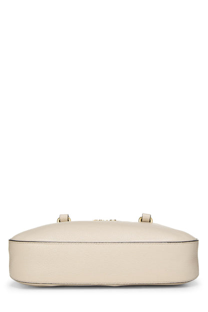 Miu Miu, Pre-Loved White Leather Convertible Handbag Small, White