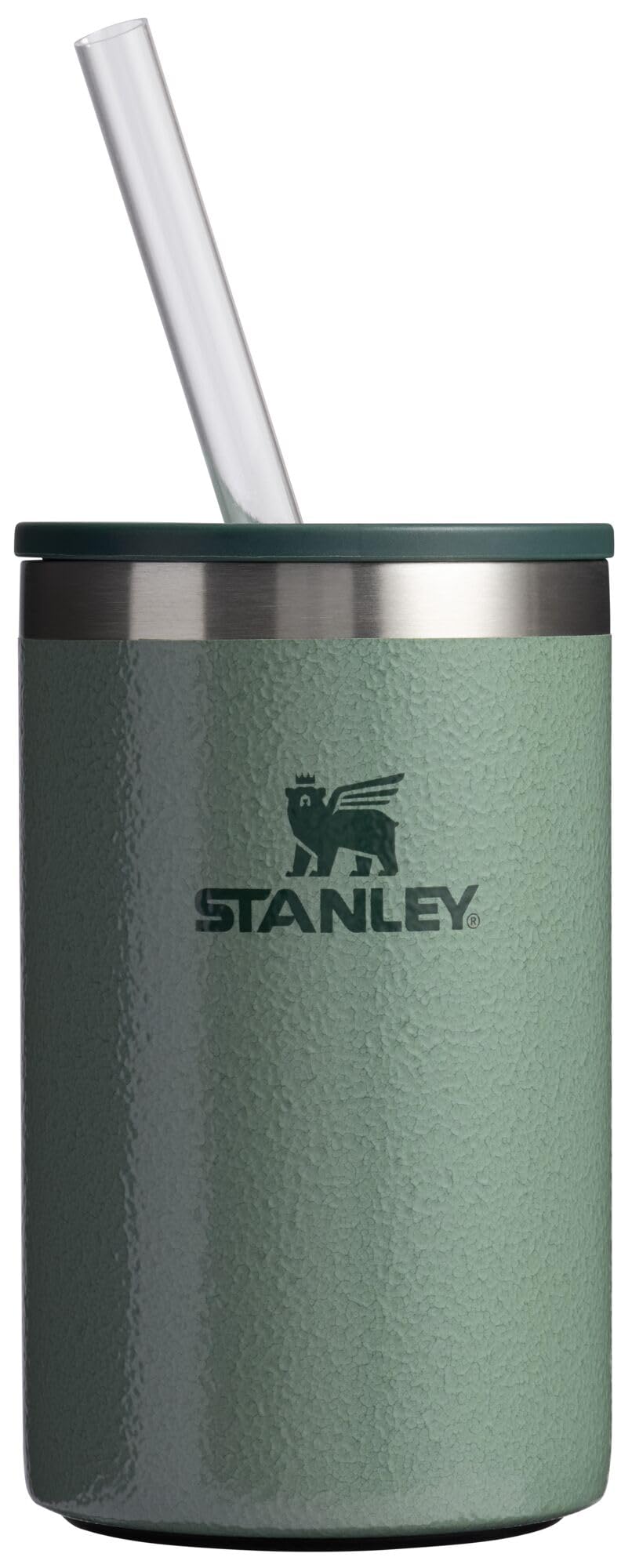 STANLEY Everyday Can Cooler Cup 10 oz | Beer, Seltzers, Soda, and Energy Drinks | Doubles as Tumbler | Insulated Stainless Steel Drink Holder | BPA-Free | Hammertone Green