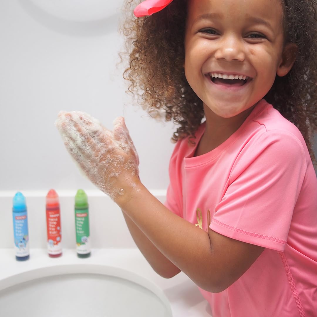 SOAPEN Kids’ Roll-On Hand Soap | As Seen on Shark Tank | Fun, Colorful Soap Pen | Encourages Proper Handwashing | Nourishing, Paraben Free | 3 Pack (Pear/Berry/Tangerine)
