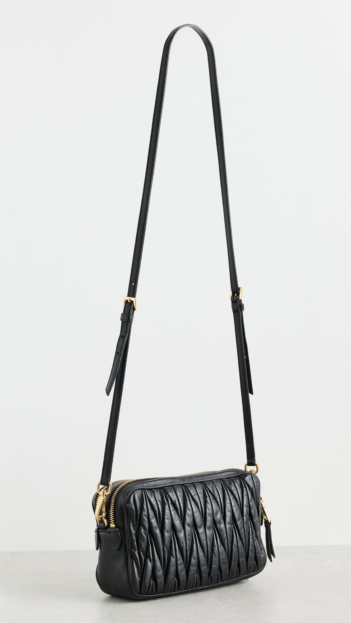 Miu Miu Women's Pre-Loved Shoulder Bag, Matelasse, Black, One Size