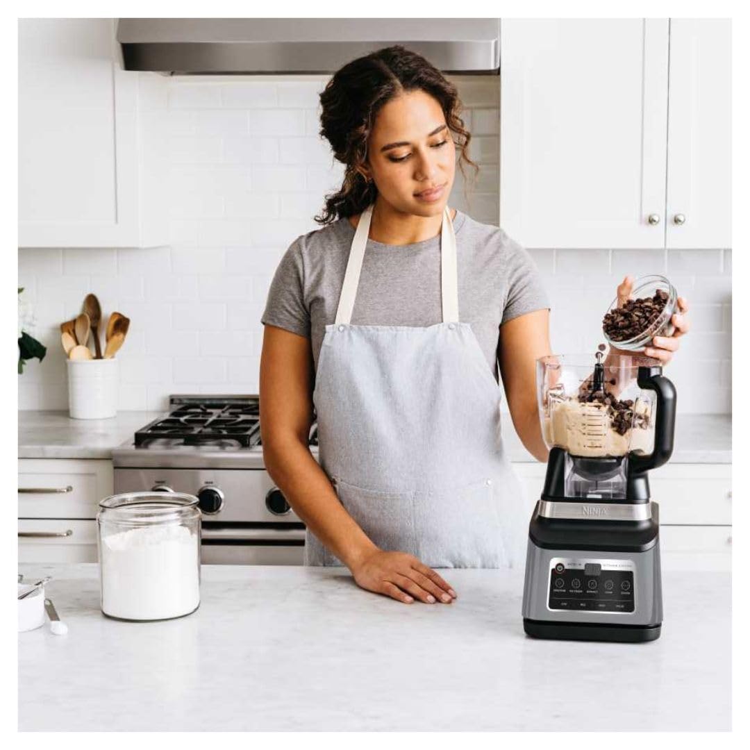 Ninja BN801 Professional Plus Kitchen System with Auto IQ, 1400 Wp - Gray (Renewed)