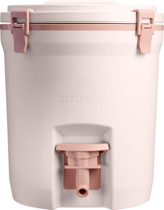 Stanley Adventure Fast Flow Water Jug 2 Gallon | Leakproof Ice Water Dispenser | Insulated Beverage Cooler | Easy Pour Spigot and Latched Foam Lid | BPA-Free | Rose Quartz