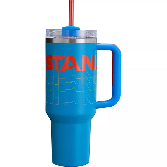 STANLEY Quencher H2.0 FlowState Stainless Steel Vacuum Insulated Tumbler with Lid and Straw for Water, Iced Tea or Coffee (Azure Reverb, 30 oz)