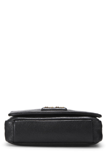 Miu Miu, Pre-Loved Black Calfskin Crossbody Bag, Black