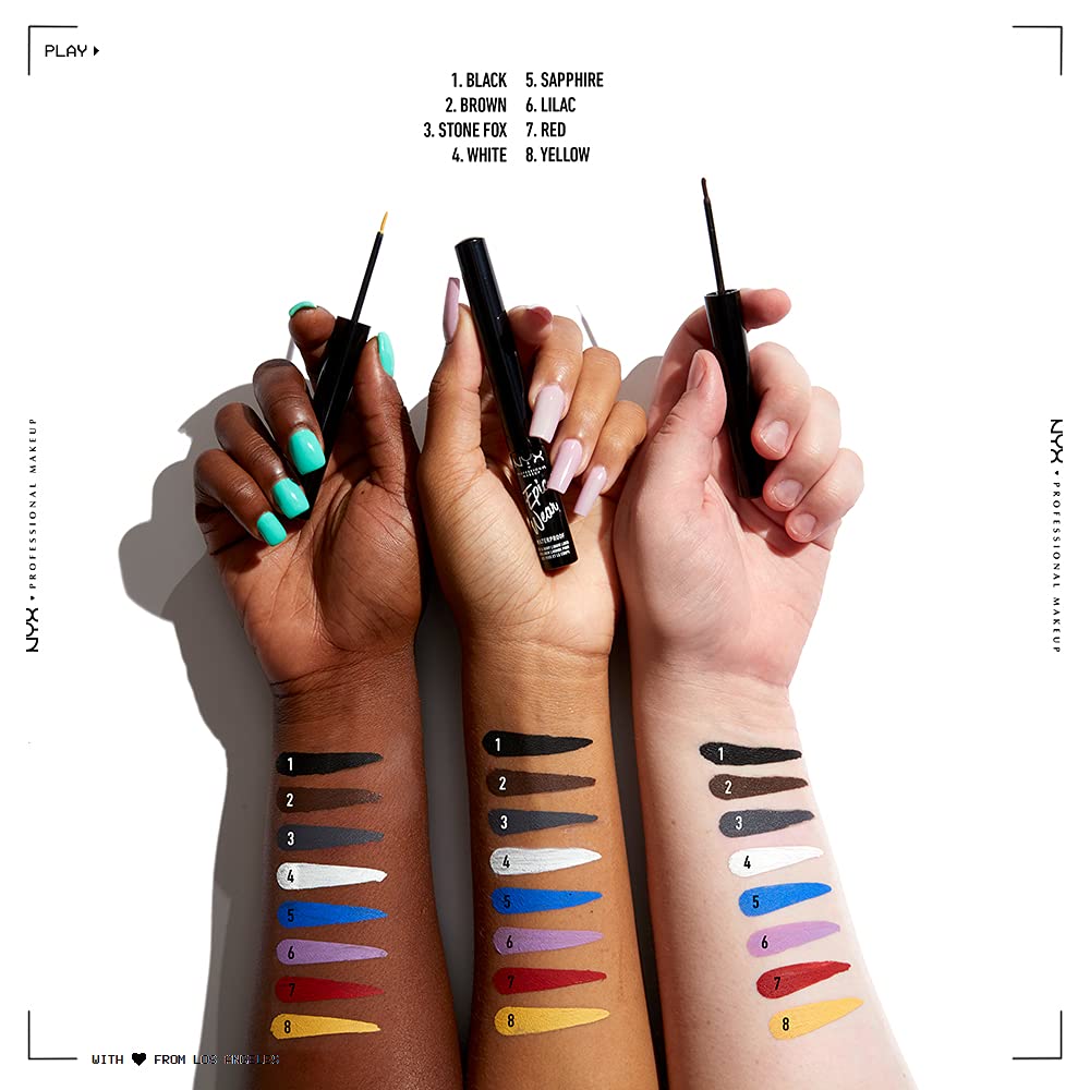 NYX PROFESSIONAL MAKEUP Epic Wear Liquid Liner, Long-Lasting Waterproof Eyeliner - Yellow