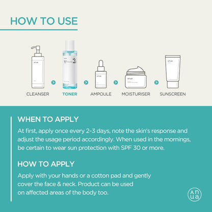 ANUA BHA 2% Gentle Exfoliating Toner, Mild Facial Exfoliant, Salicylic Acid for Pores and Sebum, Teatree Extract, Hyaluronic Acid, Ceramides (150ml / 5.07 fl.oz.)