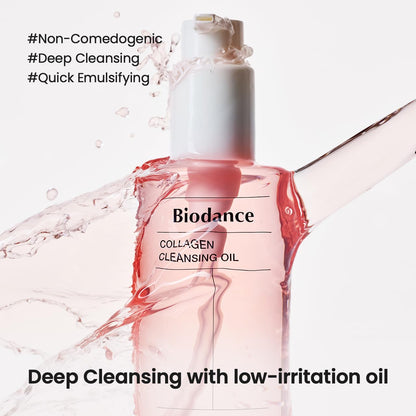 BIODANCE Collagen Cleansing Duo – 2-in-1 Pore Mask to Foam Cleanser & Gentle Cleansing Oil, Hydrating Facial Wash and Makeup Remover for Sensitive Skin, Oily Skin, 5.07 + 6.76 fl. oz.