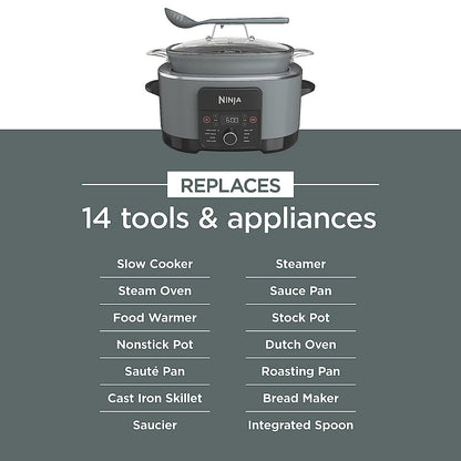 Ninja MC1001 Foodi Possible Slow Cooker PRO Multi-Cooker (Renewed) Bundle with 2 Year Enhanced Protection Pack