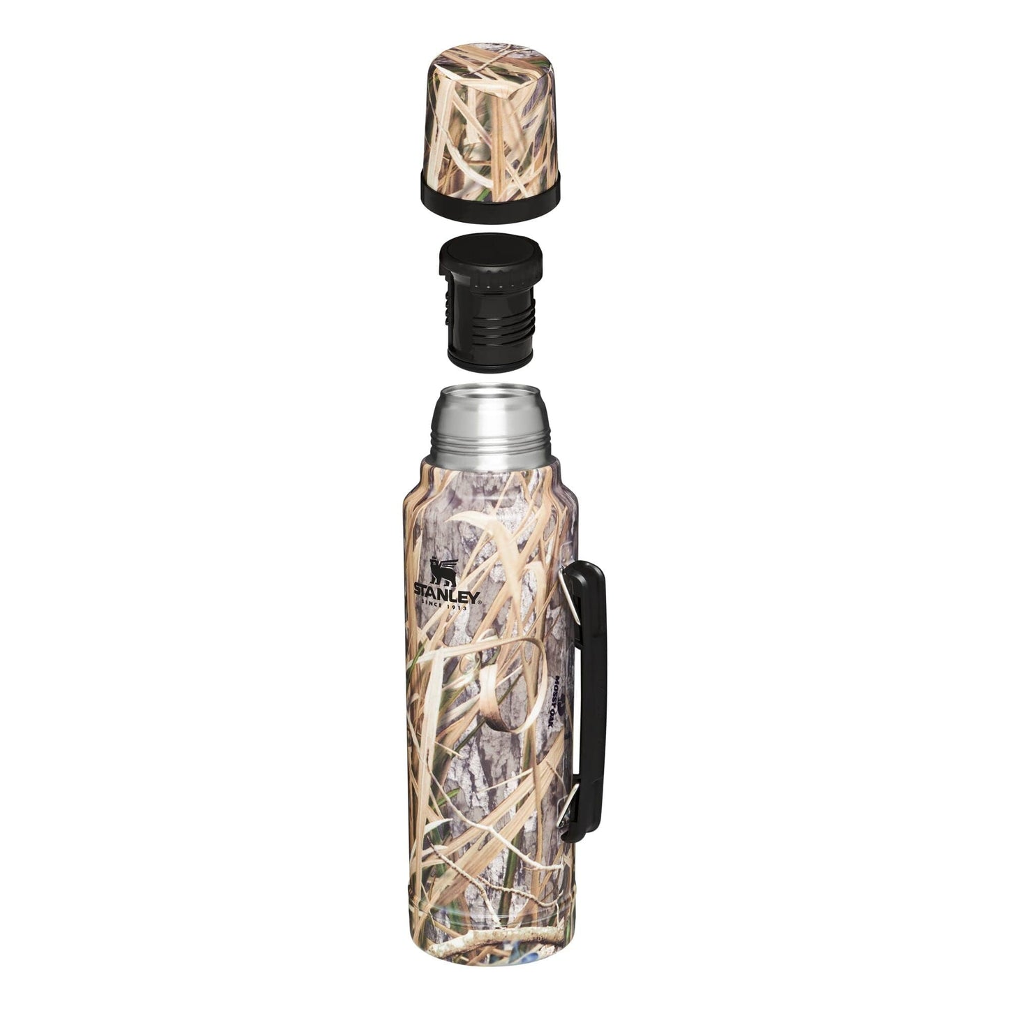 Stanley Classic Legendary Vacuum Bottle 1.5 qt | Wide Mouth with Leakproof Cup Lid | Keep Drinks Hot or Cold | Packable for Travel | Insulated Stainless Steel Thermal Bottle | BPA-Free | Habitat