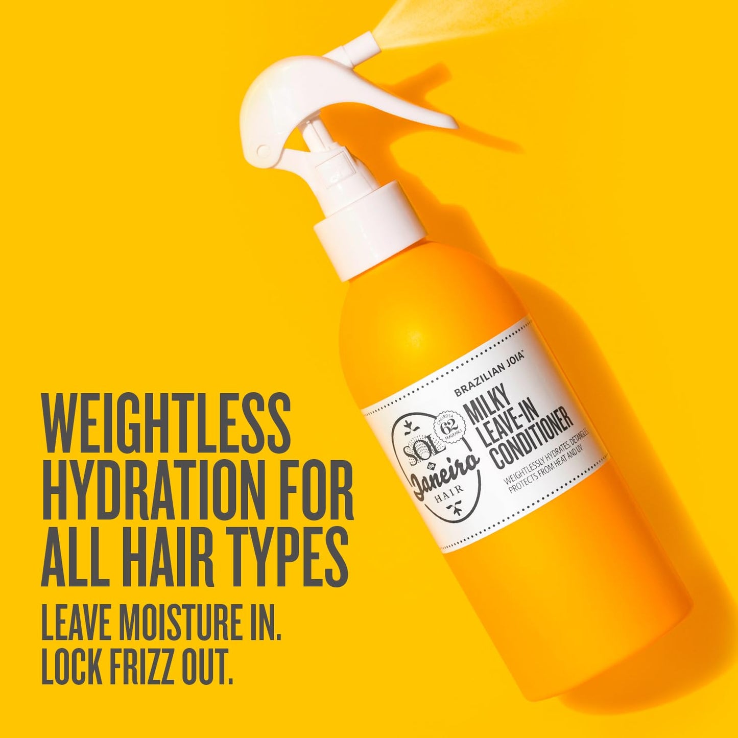 SOL DE JANEIRO Milky Leave-In Conditioner & Brazilian Glossy Nourishing Hair Oil l Frizz Fighting Duo, Amazon Exclusive