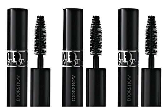 Dior Diorshow Buildable Mascara 090 Black Travel Size (Pack of 3)