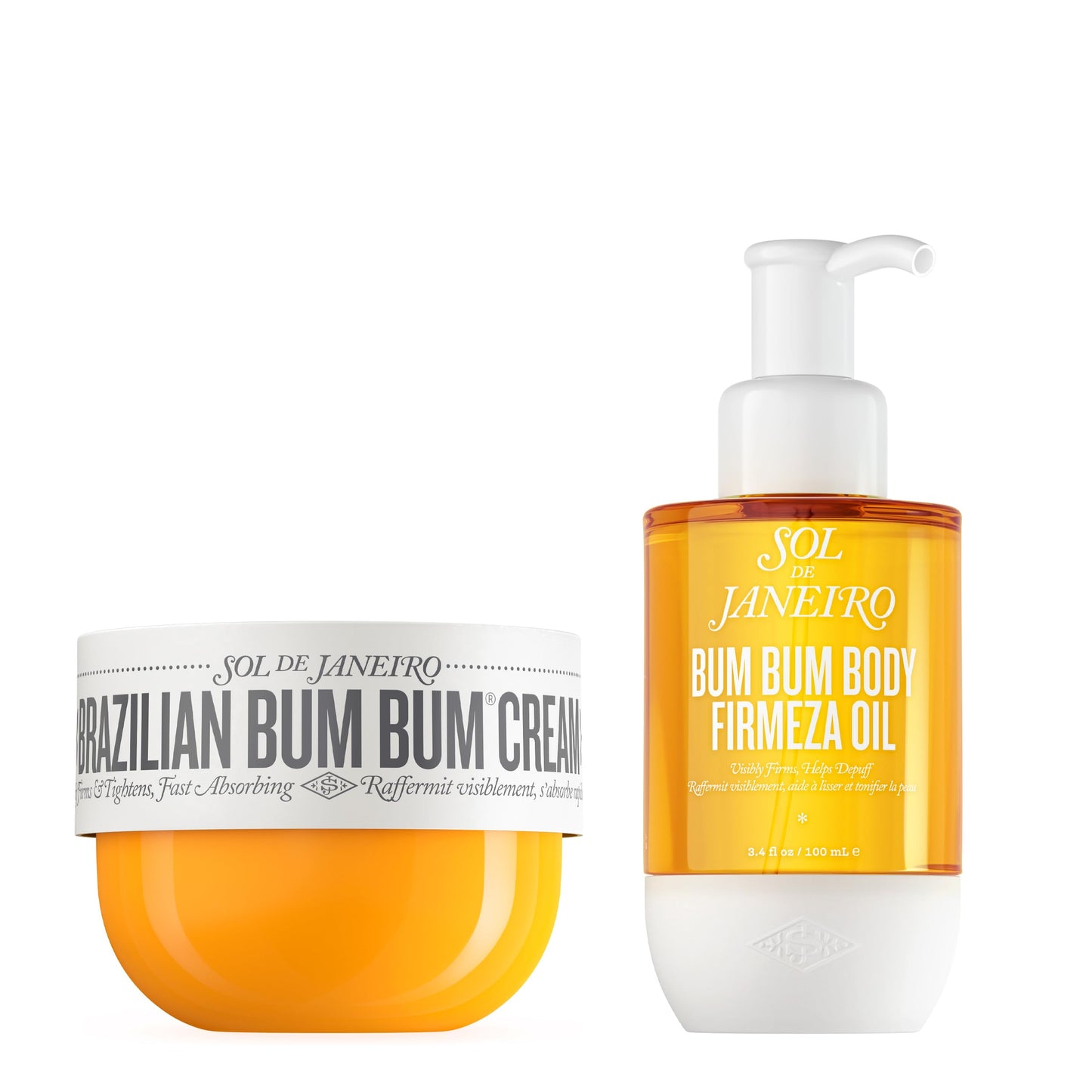 SOL DE JANEIRO Bum Bum Cream and Firmeza Body Oil Bundle, Amazon Exclusive