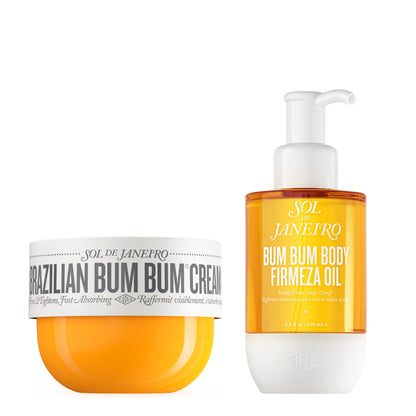 SOL DE JANEIRO Bum Bum Cream and Firmeza Body Oil Bundle, Amazon Exclusive