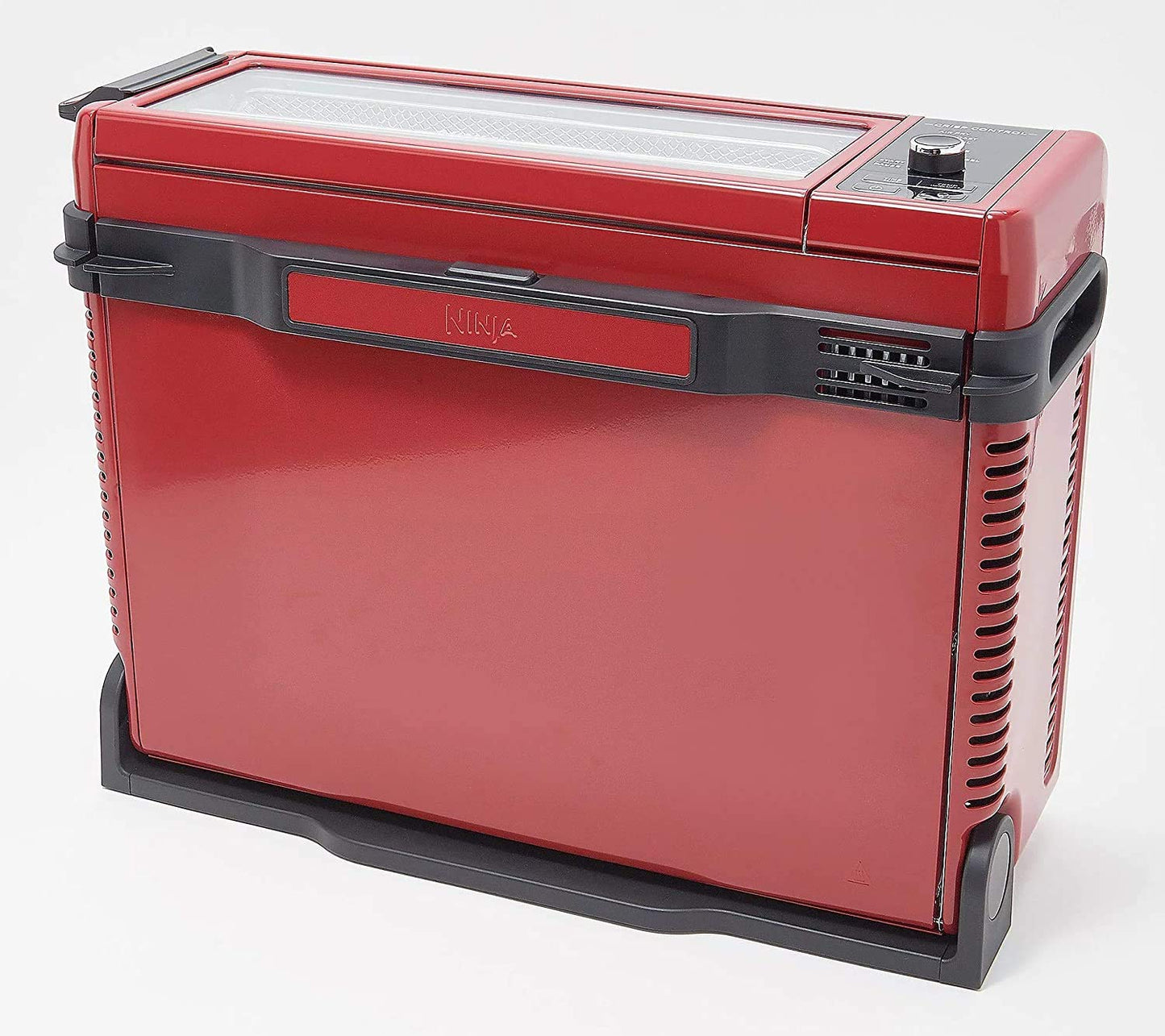 Ninja SP101 8-in-1 Air Fry Large Toaster Oven Flip-Away for Storage Dehydrate Keep Warm 1800w XL Capacity (Renewed) RED
