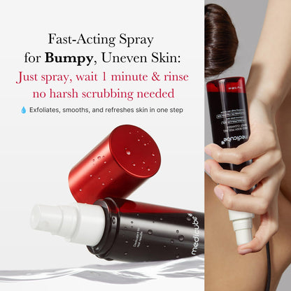 medicube Ultimate Red Spray Duo to Smooth & Soothe: Power Soothing Spray and Red Body Peeling Shot
