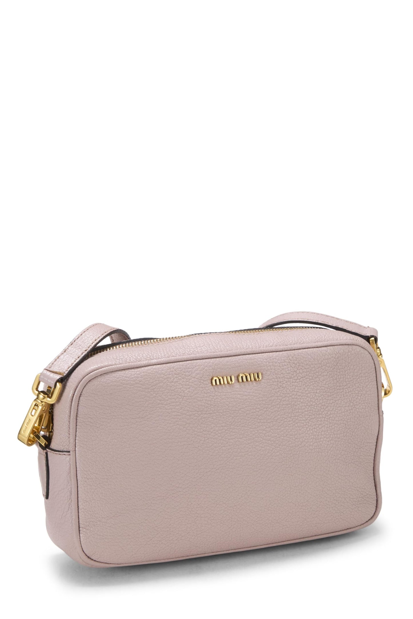 Miu Miu, Pre-Loved Pink Leather Crossbody, Pink