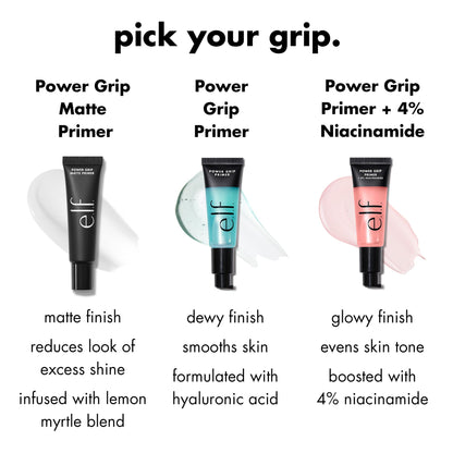 e.l.f. Power Grip Primer, Gel-Based & Hydrating Face Primer For Smoothing Skin & Gripping Makeup, Moisturizes & Primes, 0.811 Fl Oz (24 ml.)
