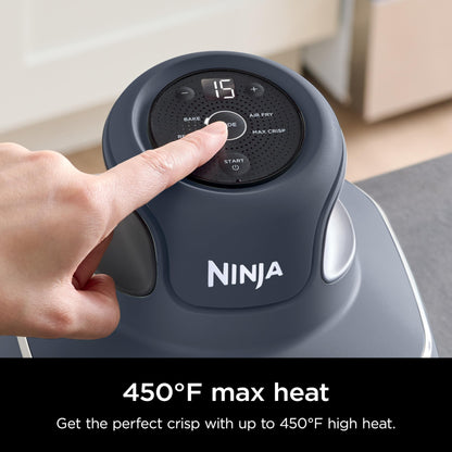 Ninja Crispi Air Fryer, Microwave, Freezer & Dishwasher Safe, Non Toxic Glass Portable Cooking System, 4 QT & 6 Cup Glass Containers with Storage Lids, Easy Meals, Air Fry, Bake, & More Grey, FN101CGY