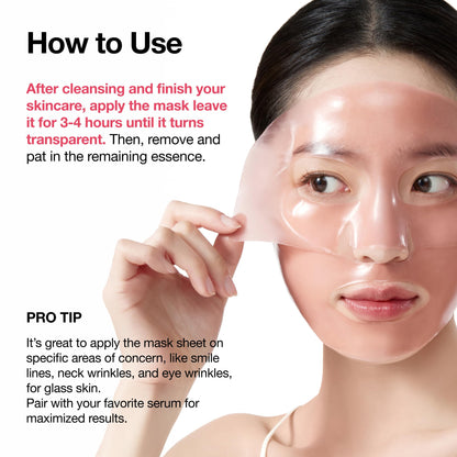 ANUA Peach 70 Niacin Brightening Collagen Mask, Overnight Face Mask for Glass Skin, Niacinamide, Collagen Facial Mask, Glow up with Hydration, Natural Color, Korean Skin Care (38g, 4ea)