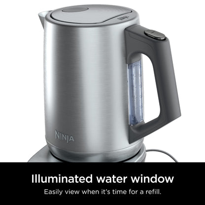 Ninja KT200C Precision Temperature Electric Kettle, 1500 watts, BPA Free, Stainless, 7-Cup Capacity, Hold Temp Setting